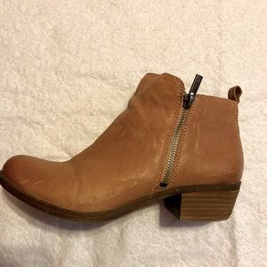 Lucky Brand leather ankle booties